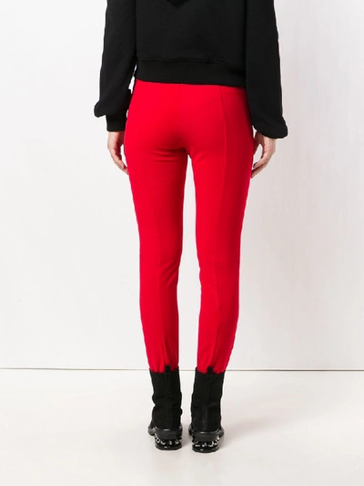 Shop Moncler Grenoble Skinny Stretch Trousers - Red