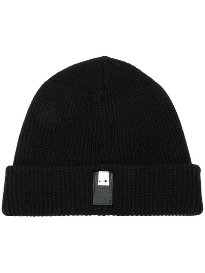 Shop Alyx 1017  9sm Ribbed Knit Beanie - Black