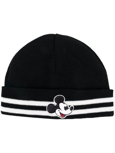 Shop Gcds Mickey Mouse Beanie In Black