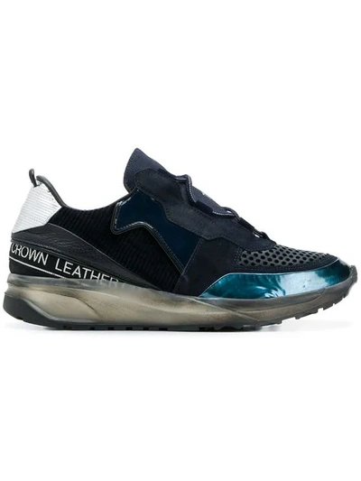 Shop Leather Crown Maero Sneakers - Blue