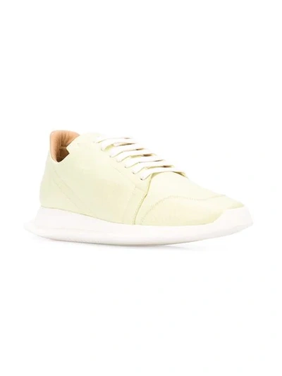 Shop Rick Owens Oblique Runner Sneakers In Green