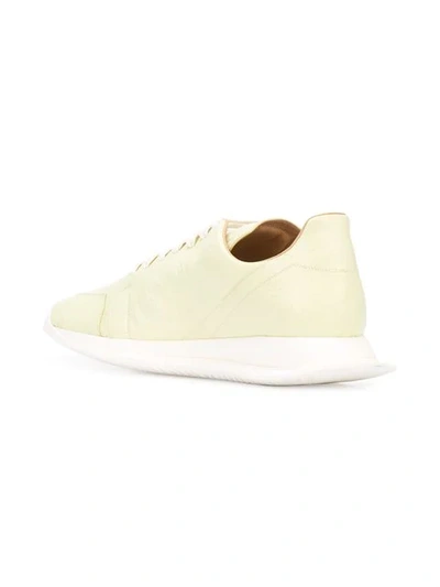 Shop Rick Owens Oblique Runner Sneakers In Green