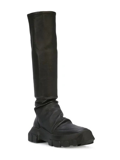 Shop Rick Owens Tractor Sock Boots In Black