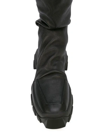 Shop Rick Owens Tractor Sock Boots In Black