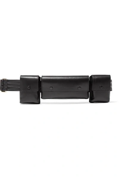 Shop Gabriela Hearst Leather Utility Belt In Black