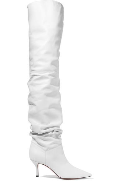white over the knee boots