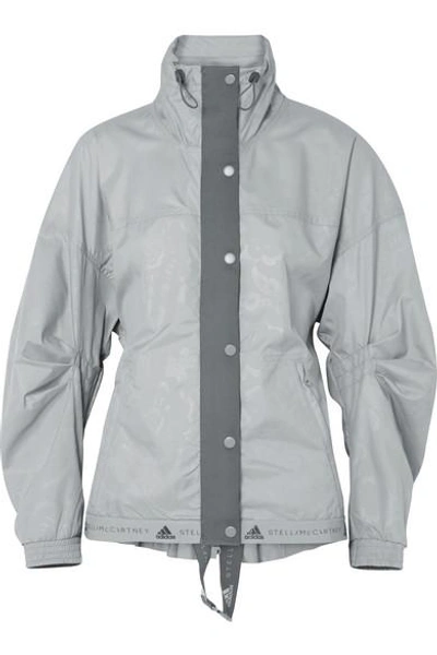 Shop Adidas By Stella Mccartney Run Wind Shell Jacket In Gray