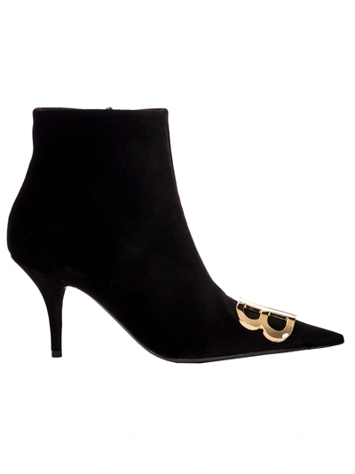 Shop Balenciaga Bb 80 Booties In Nero