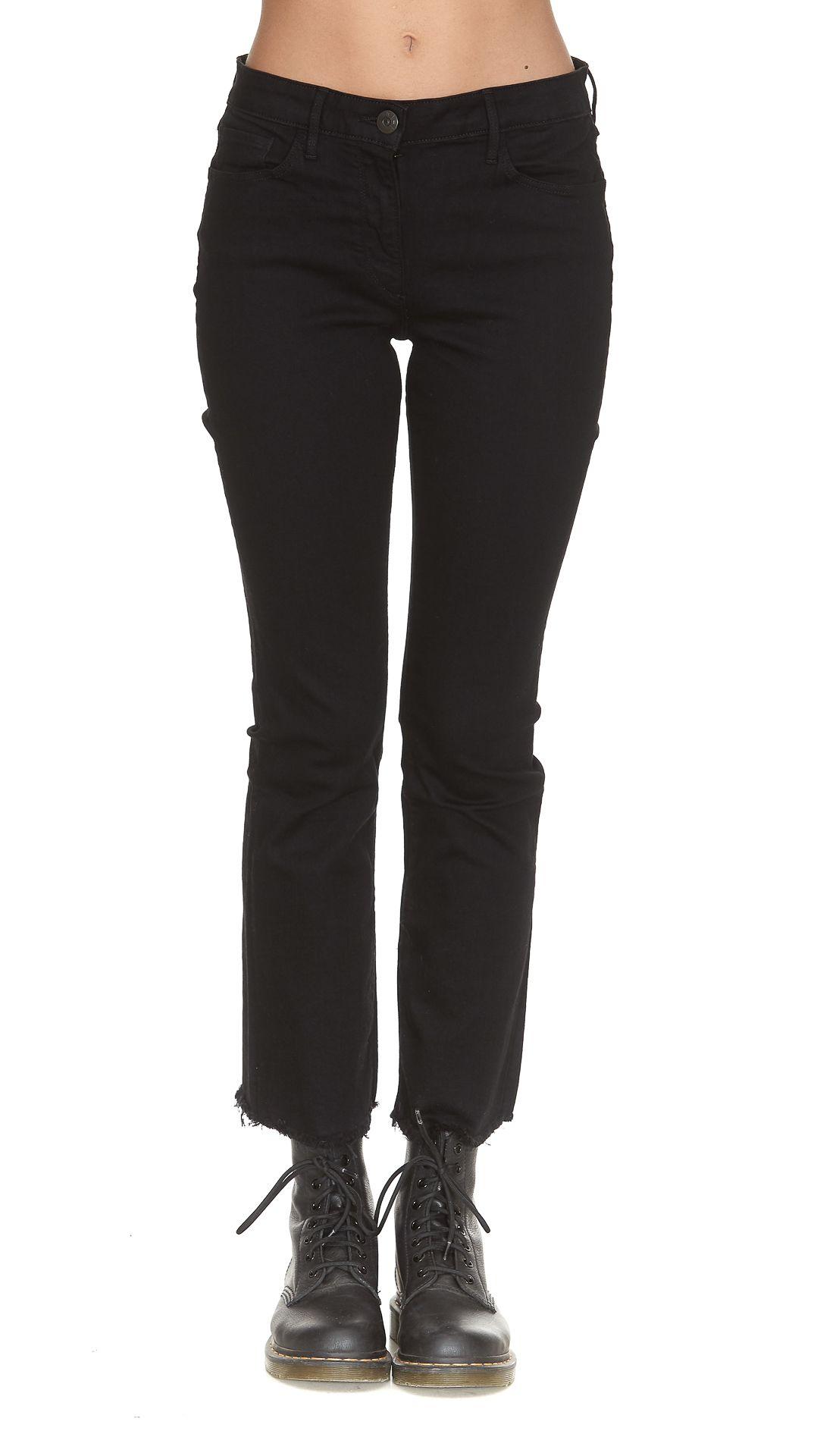 black tear jeans