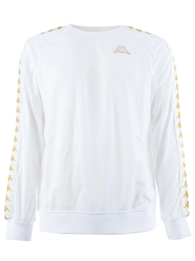 Kappa 222 Banda Sweatshirt Ghiamis In Bianco/oro | ModeSens