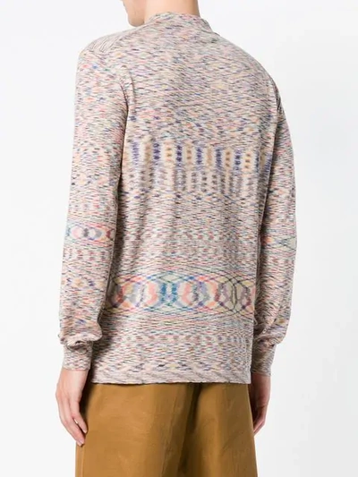 Shop Missoni Abstract Patterned Polo Top - Neutrals