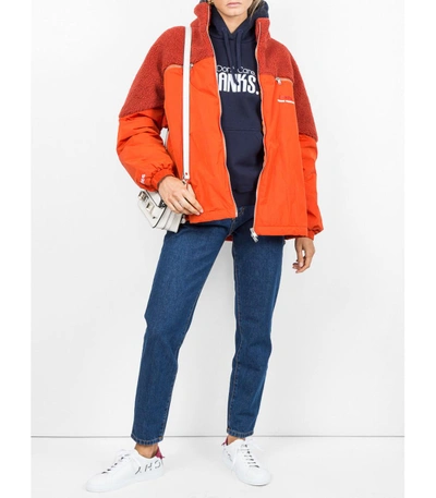 Shop Heron Preston Orange Bomber Jacket