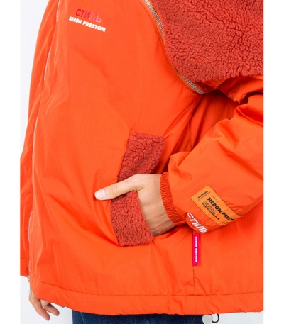 Shop Heron Preston Orange Bomber Jacket