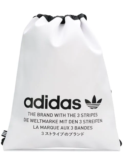 adidas drawstring bag white