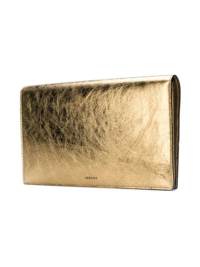 Shop Versace Tribute Evening Clutch - Metallic