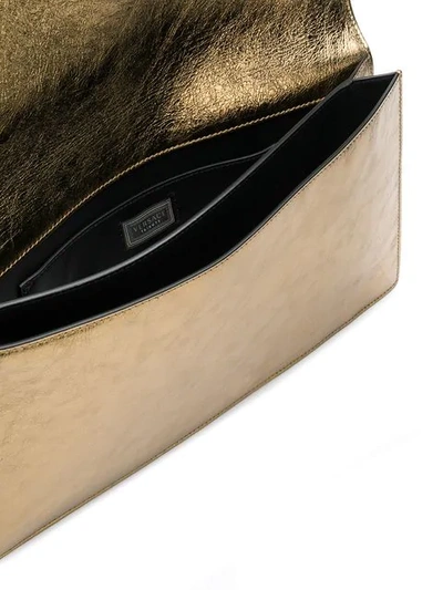 Shop Versace Tribute Evening Clutch - Metallic