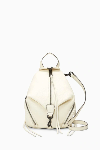 Shop Rebecca Minkoff Convertible Mini Julian Backpack In Antique White