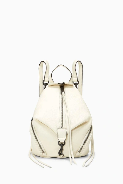 Shop Rebecca Minkoff Convertible Mini Julian Backpack In Antique White