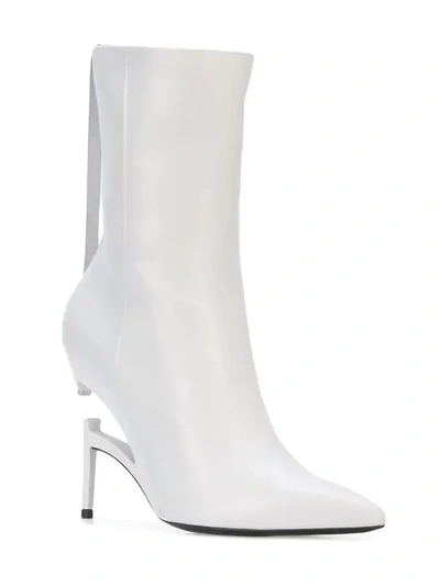 Shop Ben Taverniti Unravel Project Broken Heel Boots In White