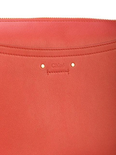Shop Chloé Roy Medium Shoulder Bag In Red