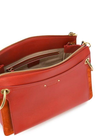 Shop Chloé Roy Medium Shoulder Bag In Red