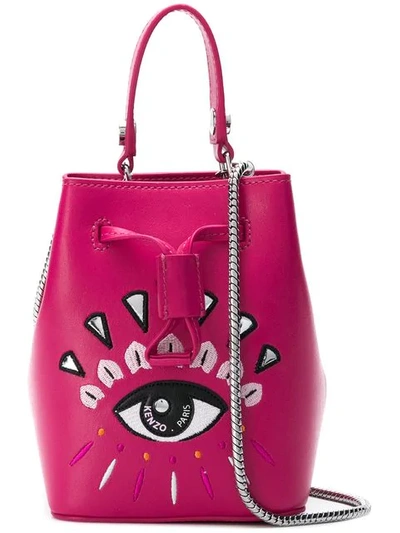 Shop Kenzo Eye Bucket Bag In Pink