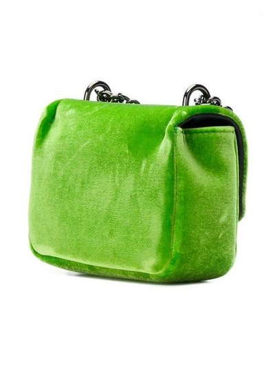 Shop Tom Ford Natalia Velvet Crossbody Bag In Green