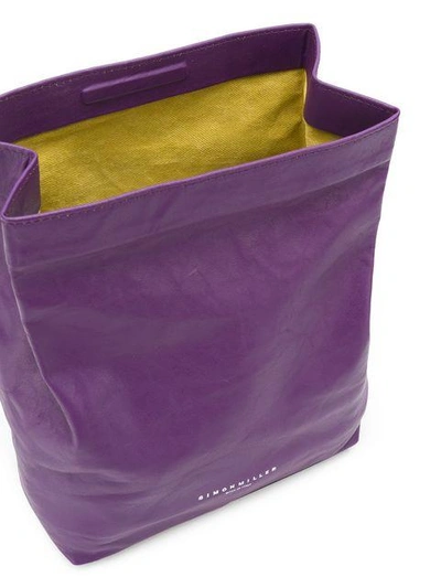 Shop Simon Miller Mini Loose Clutch Bag In Purple