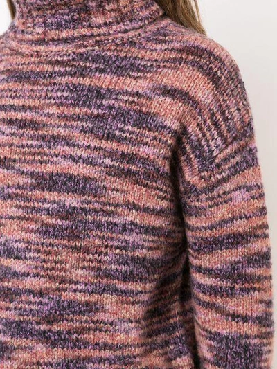 Shop Sies Marjan Turtleneck Sweater - Pink & Purple