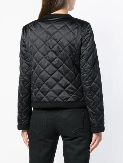Shop Dolce & Gabbana Diamond Quilted Jacket In Black