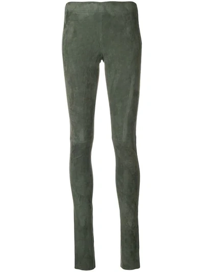 Shop Joseph Skinny Trousers In Green