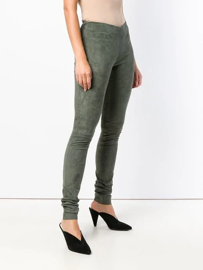 Shop Joseph Skinny Trousers In Green