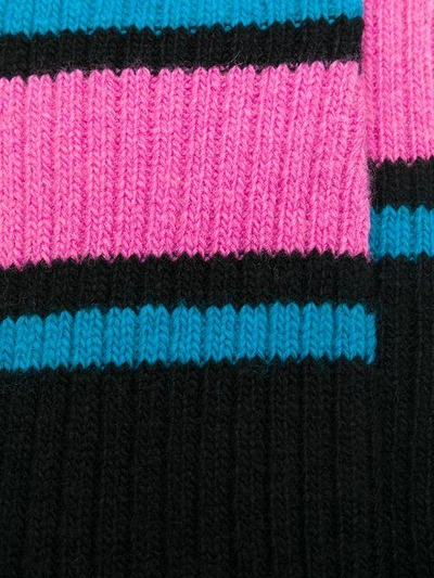 Shop Neul Striped Socks - Black