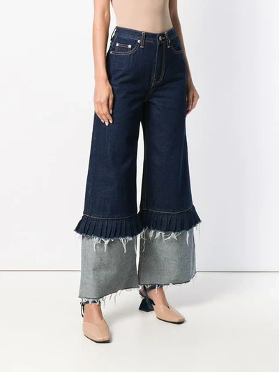 Shop Neul High Waisted Wide Leg Jeans - Blue