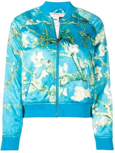 Vans X Van Gogh Museum Almond Blossom Printed Bomber Jacket | ModeSens