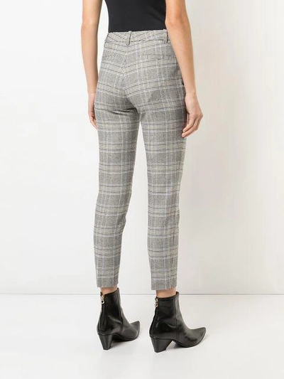 Shop Barbara Bui Plaid Tailored Trousers In Grey
