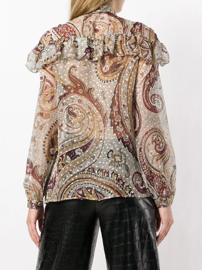 Shop Etro Paisley Patterned Blouse - Neutrals In Nude & Neutrals