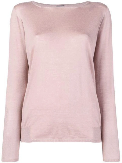 Shop Lorena Antoniazzi Knit Sweater In Pink
