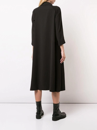 Shop Y's Oversized Shirt Dress - Black