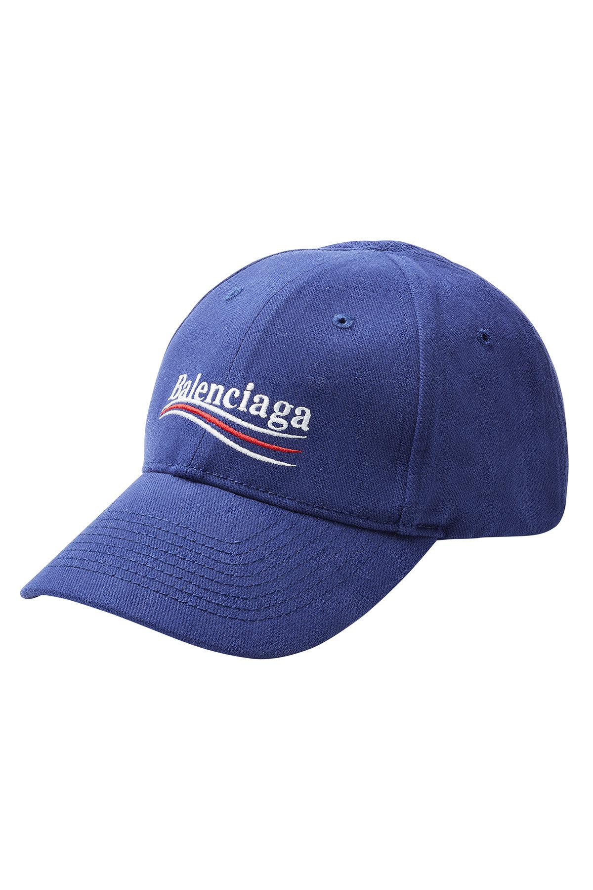 Balenciaga Political Baseball Cap In Blue | ModeSens