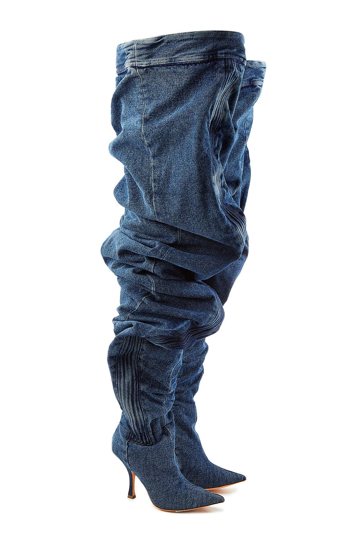 blue jean boots for sale