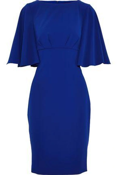 Shop Badgley Mischka Woman Crepe Dress Royal Blue