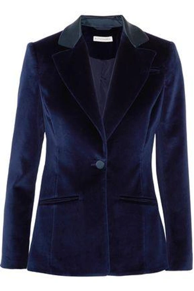 Shop Altuzarra Woman Velvet Blazer Navy