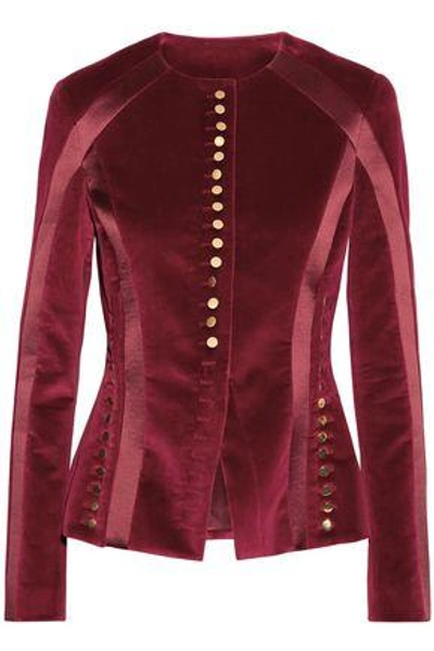 Shop Altuzarra Woman Evening Jacket Burgundy