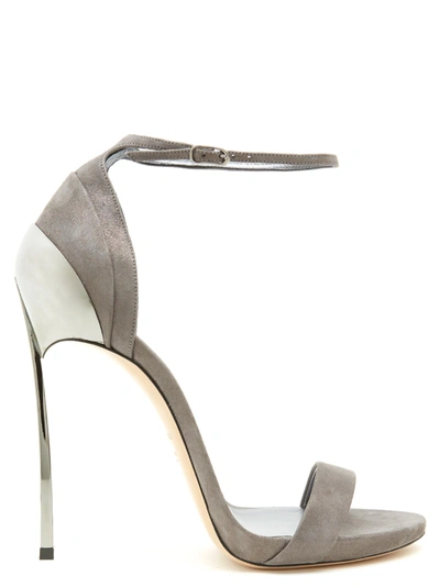 Shop Casadei Techno Blade Shoes In Grey