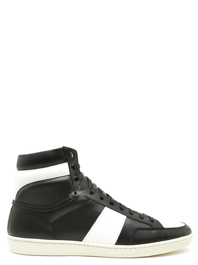 Shop Saint Laurent 'court Classic' Shoes In Black & White