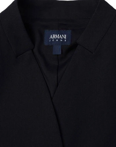 Shop Armani Jeans Suit Jackets In Black