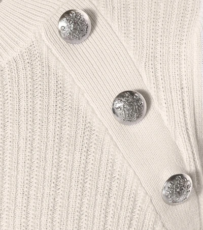 Shop Veronica Beard Simi Embellished Wool Sweater In White