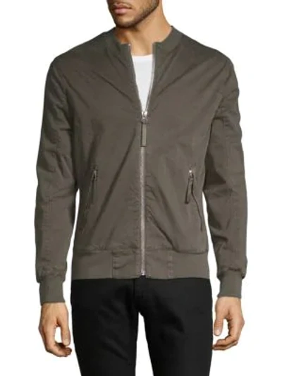 Shop Helmut Lang Classic Cotton Twill Bomber Jacket In Beluga
