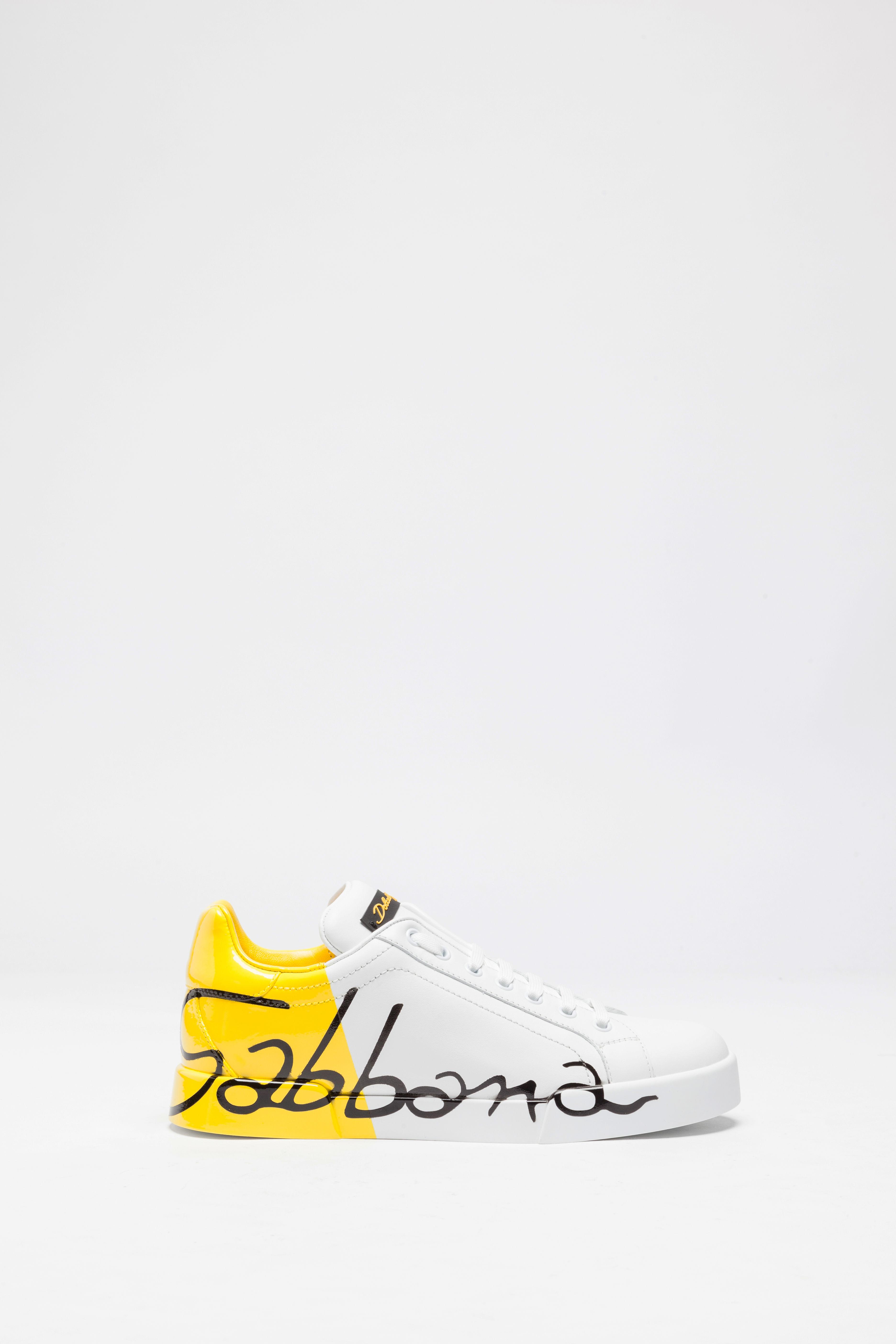 yellow dolce and gabbana sneakers